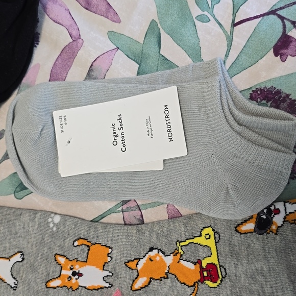 Happy pop corgi socks and 1 brand new grey and no tags black with koala - Picture 3 of 5